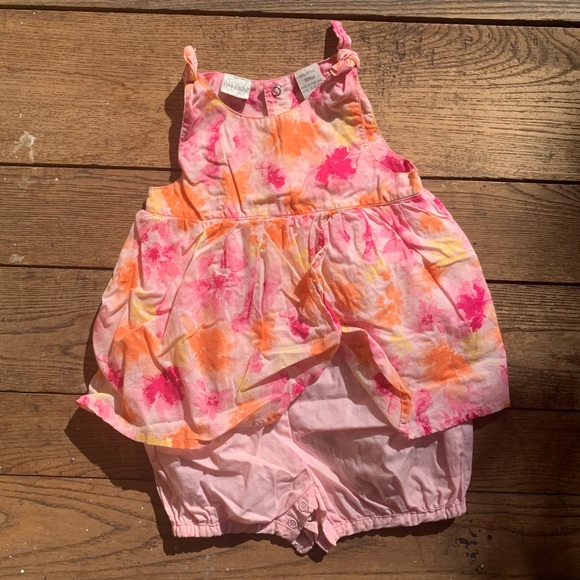 Last call! Peek A Babe Floral Bloomers Dress - Picture 1 of 5